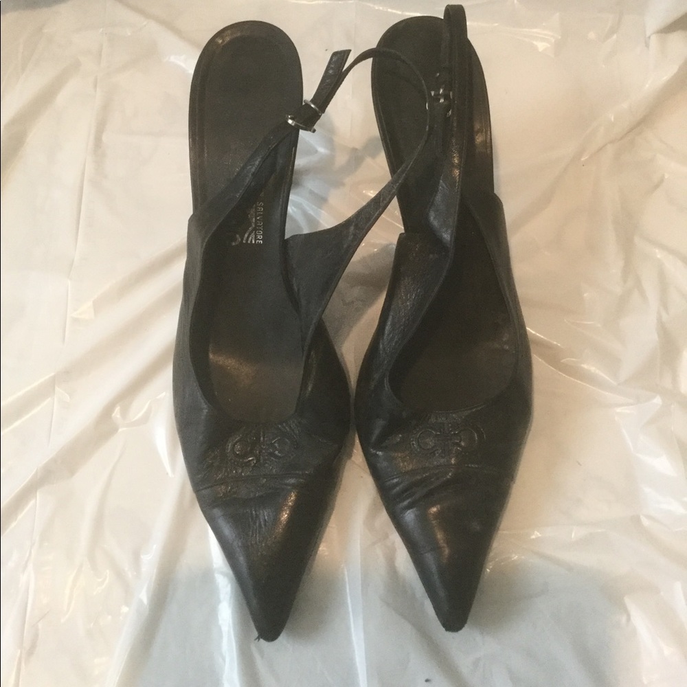 Lady’s Ferragamo high heels